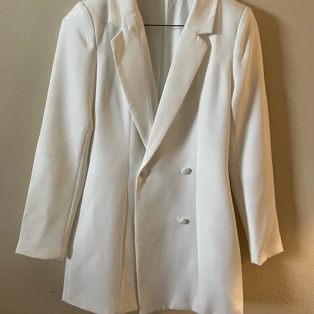 Off white Blazer dress